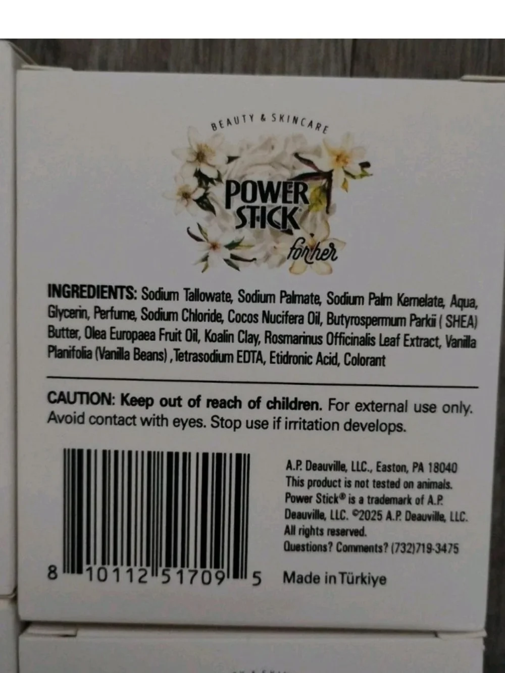 Power Stick for Her Moisturizing Bar Soap 4-Bar Set NWT
